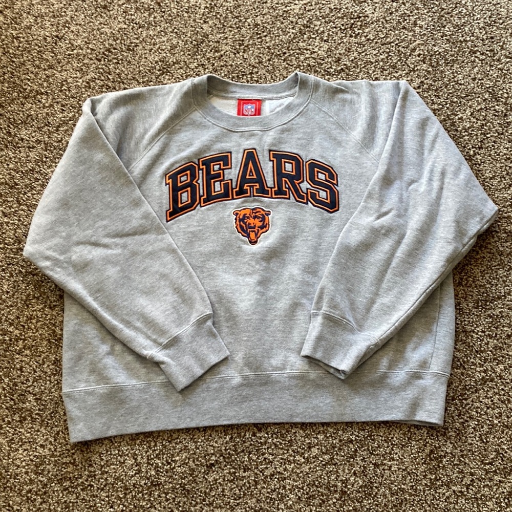NFL Chicago Bears Women’s Cropped Crewneck Sweatshirt Size Large